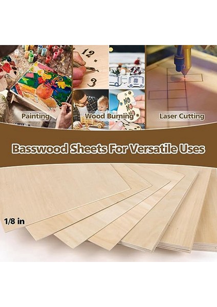 5 Adet Ihlamur Ağacı El Sanatları Kurulu El Sanatları Çok Katmanlı Tahta Kesme Tahtası Dıy Boyama Lekeli ve Oyma Ahşap Tahta (Yurt Dışından) fırsatları