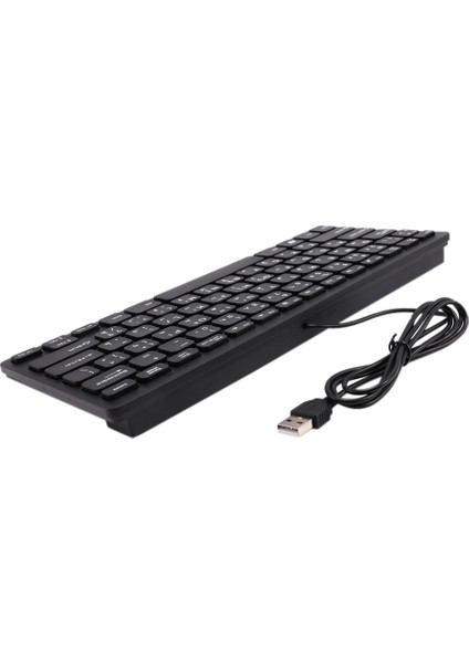 Tablet/windows Pc/dizüstü Bilgisayar/ıos/android Için 3x Kaliteli Kablolu USB Arapça/ingilizce Iki Dilli Klavye (Yurt Dışından)