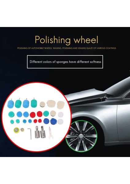 Mini Detay Parlatma Şaftı, Araba Köpük Matkap Parlatma Pedi Seti, 5/8 Inç ve M14 Dişli, Döner Alet/parlatma Makinesi Için (Yurt Dışından) modelleri