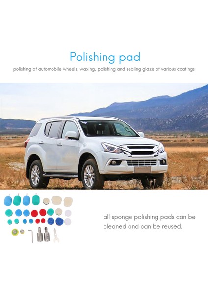 Mini Detay Parlatma Şaftı, Araba Köpük Matkap Parlatma Pedi Seti, 5/8 Inç ve M14 Dişli, Döner Alet/parlatma Makinesi Için (Yurt Dışından) indirimleri