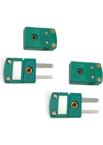 2 Takım Mini K Tipi Termokupl Tel Konnektörleri Erkek Dişi Fiş Adaptörü 200°C(392°F) Termokupl Sensör Probu Yeşil (Yurt Dışından) fırsatları