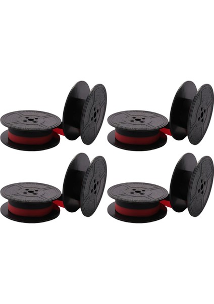 4 Paket Daktilo Şeridi Ikiz Makara Daktilo Şerit Mürekkep Ikiz Makara Mürekkep Çoğu Daktilo Için Yedek Parça (Kırmızı, Siyah) (Yurt Dışından) modelleri
