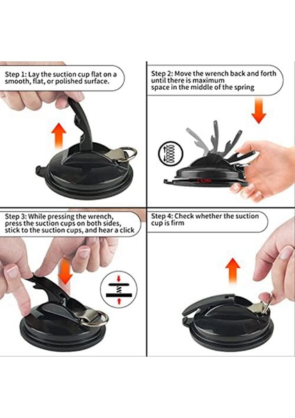 4 Adet Ağır Hizmet Tipi Vantuz Çapa Güçlü Vantuz Araba Tentelerini Sabitlemek Için Kancalı, Cam/fayans Üzerinde Yumuşatma (Yurt Dışından) fiyatları