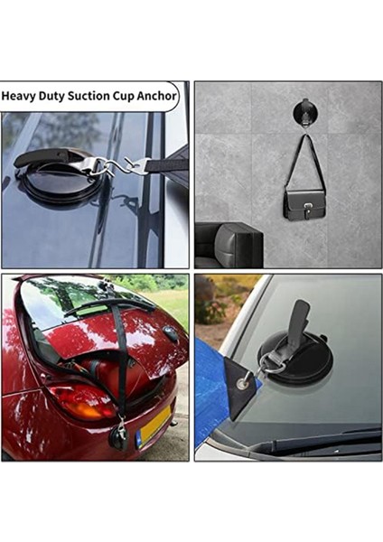 4 Adet Ağır Hizmet Tipi Vantuz Çapa Güçlü Vantuz Araba Tentelerini Sabitlemek Için Kancalı, Cam/fayans Üzerinde Yumuşatma (Yurt Dışından) modelleri