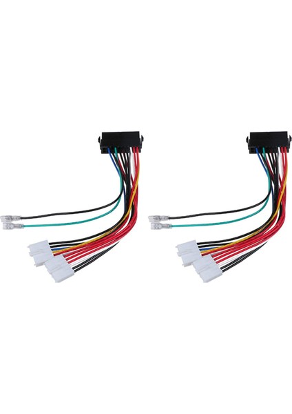 2 Adet 20PIN Atx - 2port 6pin At Dönüştürücü Güç Kablosu Kablosu 286 386 486 Bilgisayar Için (Yurt Dışından)