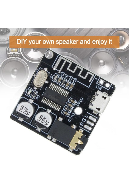 Bt5.0 Ses Alıcısı + Bire Iki Ses Kablosu Kiti Mp3 Bluetooth Dekoder Kayıpsız Araba Hoparlör Ses Amplifikatör Devre Kartı Modülü (Yurt Dışından)