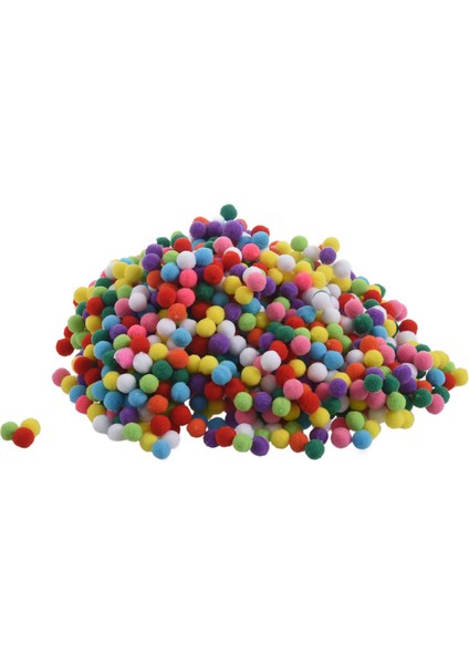 1000 Adet 10MM Karışık Renkli Yumuşak Kabarık Pom Pom Ponponlar Çocuklar Için El Sanatları (Yurt Dışından) modelleri