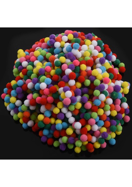 1000 Adet 10MM Karışık Renkli Yumuşak Kabarık Pom Pom Ponponlar Çocuklar Için El Sanatları (Yurt Dışından) fırsatları