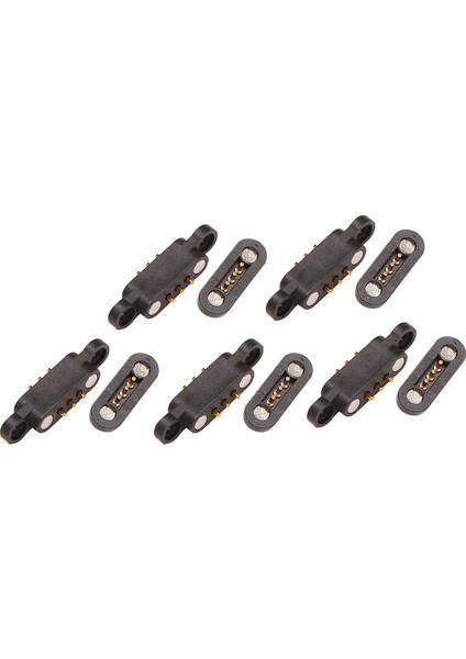 25 Çift Yaylı Manyetik Pogo Pin Konnektörü 3 Pozisyon Mıknatıslar Pitch 2.3mm Deliklerden Erkek Dişi Prob (Yurt Dışından)