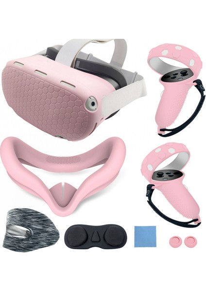 Vr Kask Silikon Koruyucu Kapak Kılıf Kulaklık Kabuğu Için Quest 2 Vr Kask Aksesuarları, G (Yurt Dışından)