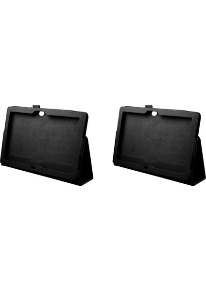 10.6 Windows 8 Rt Tablet Için 2x Standlı Deri Kılıf Kapağı, Siyah (Yurt Dışından)