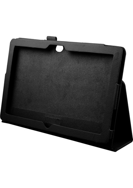10.6 Windows 8 Rt Tablet Için 2x Standlı Deri Kılıf Kapağı, Siyah (Yurt Dışından)