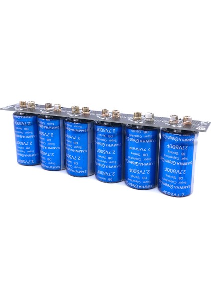 Farad Kondansatör 2.7V500F 6 Adet/1 Takım Süper Kondansatör, Koruma Levhalı Otomotiv Kondansatör (Yurt Dışından)