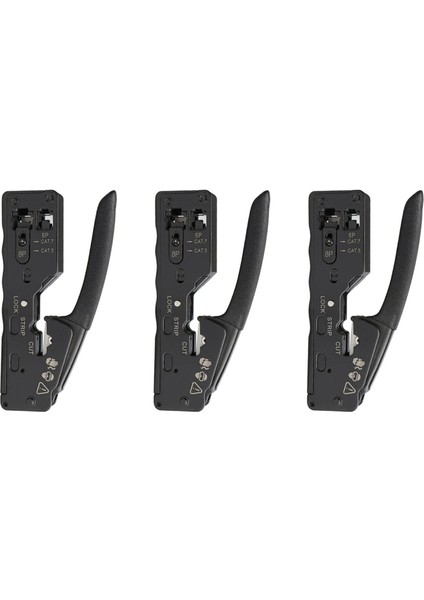 3x Ağ Kablo Crimper RJ45 Sıkma Aleti Kesici Striptizci RJ45 Cat7 Cat6 Cat5 RJ11 RJ12 Konnektör Crimper Pense (Yurt Dışından)