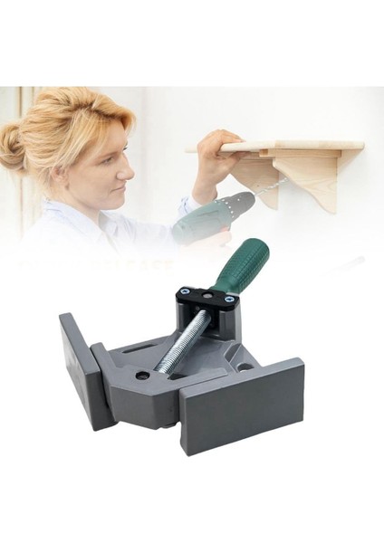 Alüminyum Tek Kolu 90 Derece Sağ Açı Kelepçe Açı Kelepçe Ağaç Işleme Çerçeve Klip Sağ Açı Klasör Aracı 1 Adet (Yurt Dışından) modelleri