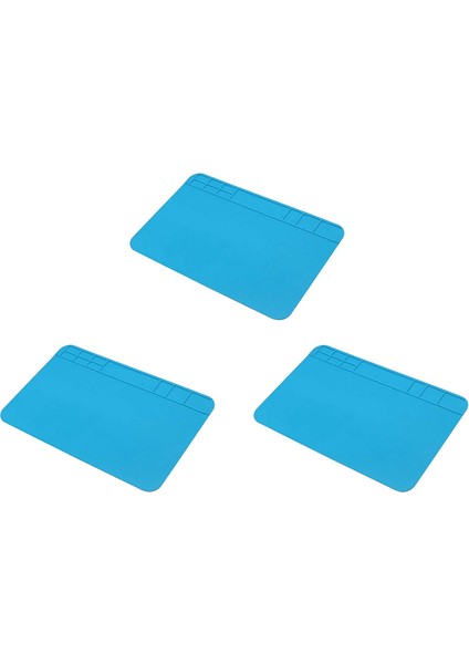 3x Yalıtım Silikon Lehimleme Tamir Mat Isıya Dayanıklı Çalışma Pedi Cep Telefonu Pcb Için Bga Havya Tamir Pedi (Yurt Dışından)