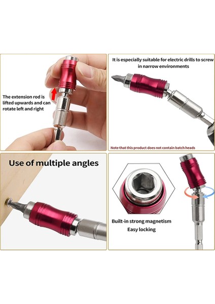 3 Adet Manyetik Pivot Matkap Ucu Tutucu, Manyetik Döner Uç Uç Tutucu, Hızlı Bırakma Esnek Tornavida Bit Tutucu C (Yurt Dışından) indirimleri
