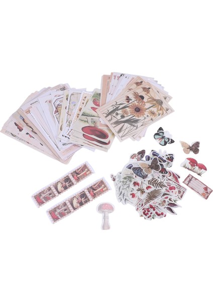 200 Parça Vintage Karalama Defteri Malzemeleri Paketi Önemsiz Dergisi Planlayıcıları Kendi Başına Yap Kağıdı Çıkartmalar Vintage Ephemera Paketi Dekupaj (Yurt Dışından)