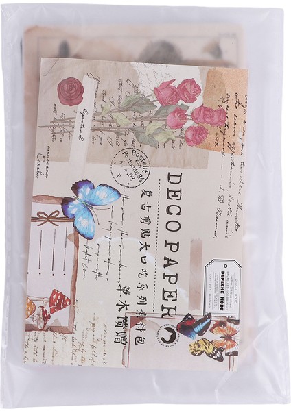 200 Parça Vintage Karalama Defteri Malzemeleri Paketi Önemsiz Dergisi Planlayıcıları Kendi Başına Yap Kağıdı Çıkartmalar Vintage Ephemera Paketi Dekupaj (Yurt Dışından)