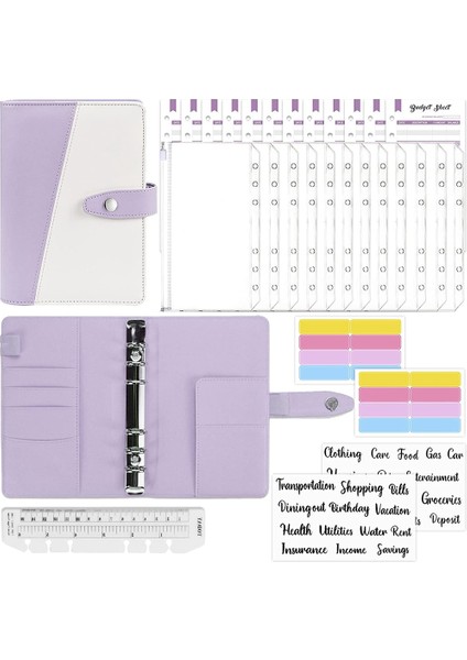 Bütçeleme Için Nakit Zarflar, Bütçe Bağlayıcı, Fermuarlı Zarflarla 30 Adet Halka Bağlayıcı Seti, Zarfları Kaydetmek Için Organizatör D (Yurt Dışından)