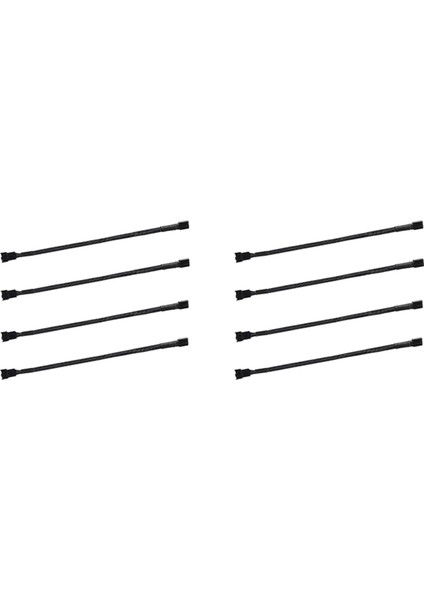 8 Adet 4 Pin Pwm Fan Uzatma Güç Kablosu Konnektör Kutusu Erkek Dişi Uzatma Kabloları Için 4 Pin/3pin Fan (Yurt Dışından)