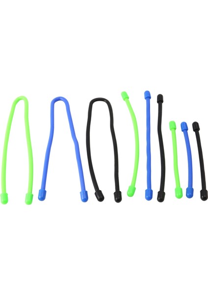 9 Adet/takım Silikon Kablo Bağı, Yeniden Kullanılabilir Büküm Kravat, Kablo Bağı Askıları, 4 Inç, 6 Inç, 12 Inç (Yurt Dışından)