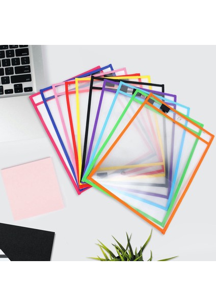 30 Paket Kuru Silinebilir Cepler Pvc Şeffaf Kuru Silinebilir Dosya Çantası Yeniden Kullanılabilir Kuru Silinebilir Çanta (Yurt Dışından) modelleri