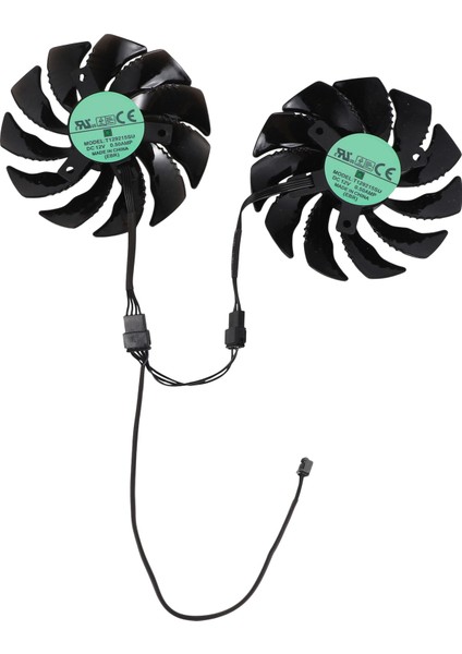 88 mm Grafik Ekran Kartı Fanı Soğutucu T129215SU PLD09210S12HH Geforce Gtx 1050 1060 1070 Ti Rx 480 470 G1 R9 380X GV-RX570 580 (Yurt Dışından)