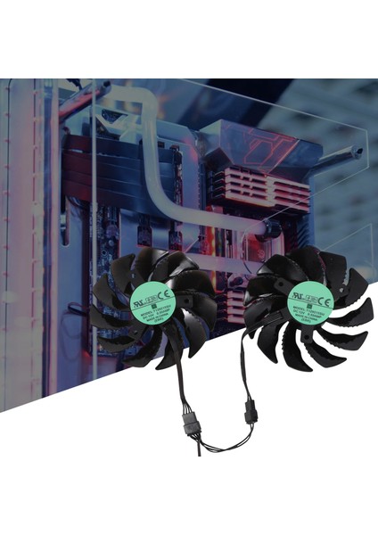 88 mm Grafik Ekran Kartı Fanı Soğutucu T129215SU PLD09210S12HH Geforce Gtx 1050 1060 1070 Ti Rx 480 470 G1 R9 380X GV-RX570 580 (Yurt Dışından)