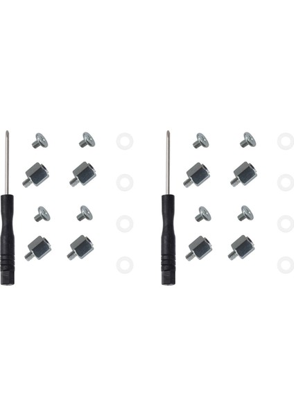 2 Takım M.2 SSD Vida Kiti Ngff Nvme SSD Standoff Montaj M.2 Ngff/nvme Vida Seti Stand Off Vida Altıgen Somun A-M.2 SSD (Yurt Dışından)