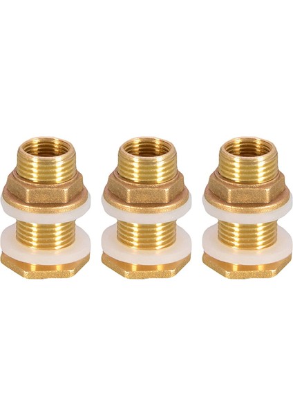 Prinç Bölme Bağlantısı, 3 Takım 3/8 Inç Dişi 1/2 Inç Erkek Prinç Su Deposu Konnektörü Dişli Halkalı (Yurt Dışından) fiyatları