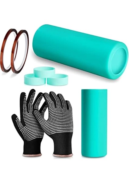 Silikon Kılıf Süblimasyon Tumbler Bant Seti - Sıska Düz Boşluklu Bardaklar, Süblimasyon Aksesuarları Sararları Için Kullanın - 20 Oz (Yurt Dışından)
