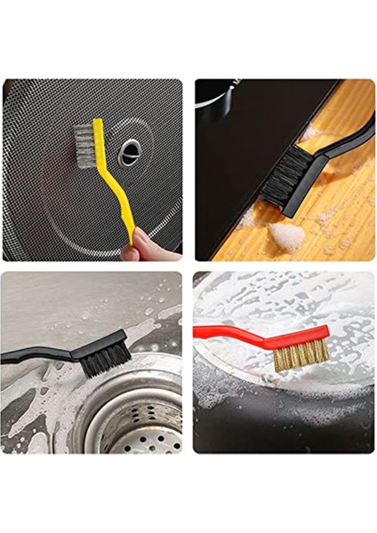 Mini Tel Fırçalar 60 Sayılı Paslanmaz Çelik Fırçalar Kaynak Cürufu Kirini Temizlemek Için 2 Kazıyıcılı Pirinç/naylon Fırçalar (Yurt Dışından) fiyatları