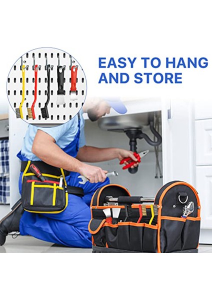 Mini Tel Fırçalar 60 Sayılı Paslanmaz Çelik Fırçalar Kaynak Cürufu Kirini Temizlemek Için 2 Kazıyıcılı Pirinç/naylon Fırçalar (Yurt Dışından) indirimleri