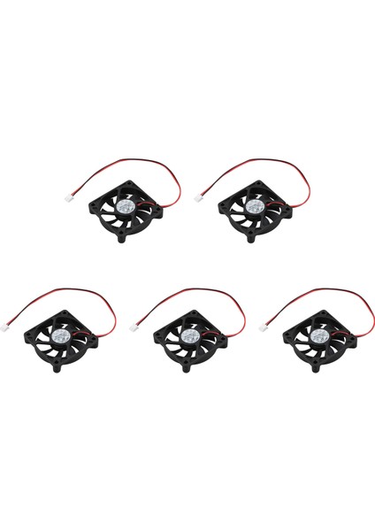 5x Masaüstü Bilgisayar Kasası Dc 12V 0.16A 60MM 2 Pin Soğutucu Soğutma Fanı (Yurt Dışından)