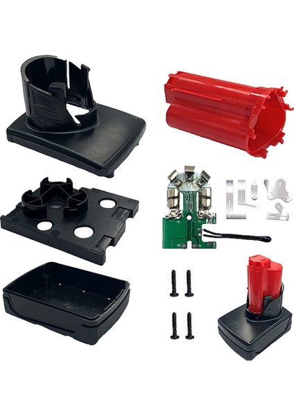 M12 12V 18V 3.0AH-6.0AH-9.0AH Akü Kutusunun Değiştirilmesi, Akü Kırık Plastik Kasanın Değiştirilmesi Tamir Takımı Parçası (Yurt Dışından)