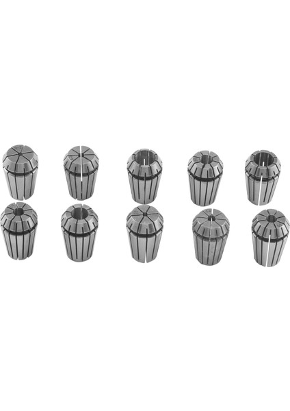 10 Adet ER20 Hassas Yaylı Yüksük Seti Cnc Freze Torna Aracı ER20 Yaylı Yüksük Chuck (Yurt Dışından)