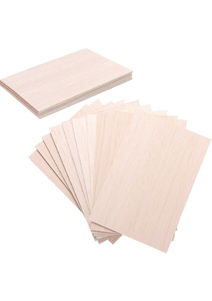 15 Paket Bitmemiş Ahşap Levhalar, Ev Uçak Gemi Tekne Sanat ve El Sanatları Için Ahşap Ince Ahşap Tahta, Dıy Süsler (Yurt Dışından)