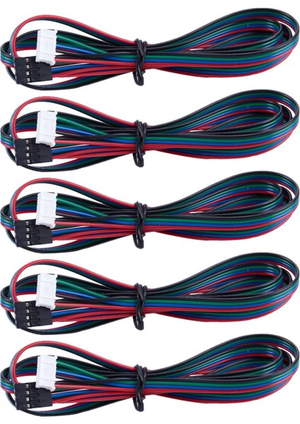 5x Genişletilmiş Nema 17 Step Motor Kablosu 1m Uzun 4 6 Pin 3D Yazıcı (Yurt Dışından)