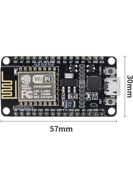 ESP8266 CP2102 Nodecu Lua V3 ESP-12E Geliştirme Kartı+Bileşen Paketi+Usb'den Seri Port Modülüne+65 Jumper+Bread Board (Yurt Dışından)