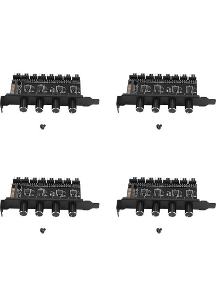 6x Pc 8 Kanal Fan Hub 4 Topuzu Soğutma Fanı Hız Kontrol Cihazı Cpu Kasa HDD VGA Pwm Fan Pci Braketi Güç 12 V Tarafından (Yurt Dışından)