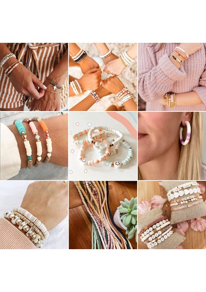 3600 Adet/kutu 6mm Kil Bilezik Boncuk Takı Yapımı Için Kit, Düz Yuvarlak Polimer Kil Boncuk Dıy El Yapımı Aksesuarlar (Yurt Dışından) indirimleri