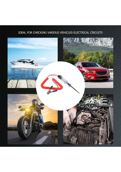Test Işığı 2 Adet, 6 V-24 V Dc Araba Devre Test Cihazı Işık ve Dijital LCD Araba Elektrik Test Cihazı Otomatik Gerilim Süreklilik Testi (Yurt Dışından) fırsatları