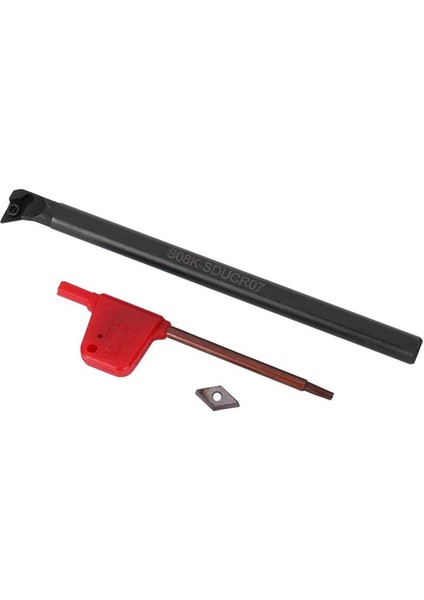 Torna Takım Tutucu Seti S08K-SDUCR07 DCMT0702 Bıçak Ekleme Yarı Ince Işlem Için Torna Delik Işleme Barası Seti (Yurt Dışından)