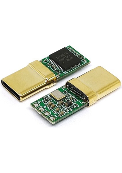 3x Usb-C Erkek Fiş, Dekoder Çipi ALC5686, Altın Kaplama 1u, 32BIT 384KHZ Ses Fişi, Hızlı Şarj Konektörü Dıy Adaptörü (Yurt Dışından)