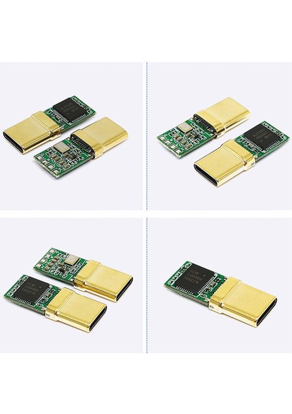 3x Usb-C Erkek Fiş, Dekoder Çipi ALC5686, Altın Kaplama 1u, 32BIT 384KHZ Ses Fişi, Hızlı Şarj Konektörü Dıy Adaptörü (Yurt Dışından)