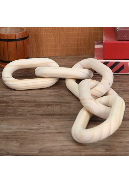 Ahşap Zincir Bağlantı Ev Dekor El 5-Ring Sanat Zanaat Süsleme Fortable Tepsi Çiftlik Evi Ofis Rustik Ahşap (Yurt Dışından) fırsatları