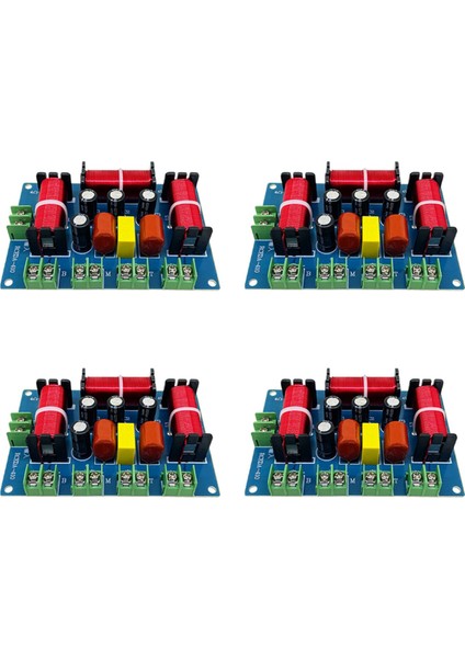 4x 200 W Hoparlör Geçiş Çift Tiz + Orta Kademe + Bas 4 Yollu Hoparlör Ses Frekans Bölücü Ev Sinema Hoparlör Bölücü (Yurt Dışından)