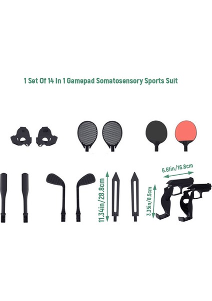 Psvr2 Için Kolu 14 In 1 Taşınabilir Somatosensoriyel Spor Psvr2 Spor Raket Oyun Kolu Braketi Işın Kılıcı Seti (Yurt Dışından) modelleri