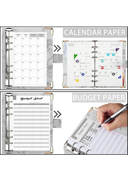 Bütçe Bağlayıcı Para Tasarrufu Cüzdan Nakit Doldurma Para Organizatör Bağlayıcı Bütçe Kitap Planlayıcısı Bağlayıcı Etiket Etiket (Yurt Dışından)
